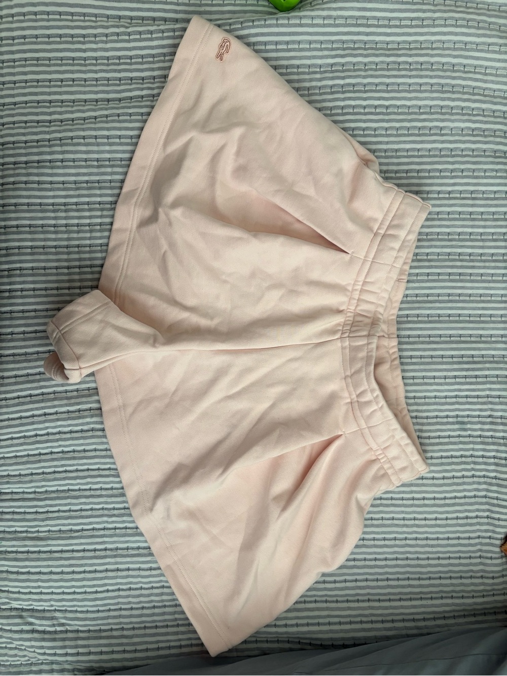 Lacoste High-Waist Light Pink Athletic Shorts